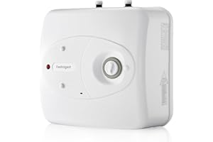 Feelrogast 8 Gallon Electric Tank Water Heater, 120V 1500W Under Sink Instant Hot Tank Water Heater for RV, Camper, Kitchen, Food Truck, Wall or Floor Mounted, White