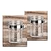 HOMKO Rustic Candle Holder Mason Jar Candle Sconces - Small Mason Jar Planter Set - Pair Mason Jar Organizers (Set of Two)