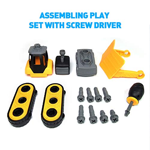 WisToyz Take Apart Toys, Building Toys, Assembly Toy Snow Plow with Constructions Set, Building Vehicle Play Set with Screwdriver, Ideal Educational Toy for Toddlers, Boys & Girls Aged 3, 4, 5, 6