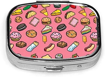 割引 食べ物 ピルケース 習慣薬箱 おしゃれ 薬ケース 常備薬 携帯ケース 持ち運びに便利 服薬管理 小型 小物入れ ミラー付き 軽量 薬入れ