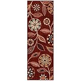 Maples Rugs Reggie Floral Runner Rug Non Slip