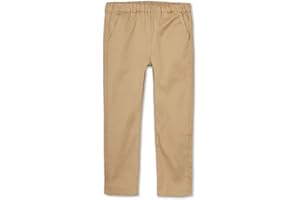 LittleSpring Boys School Uniform Pull On Pants Elastic Waist
