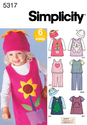 Simplicity Sewing Pattern 5317 Toddler Separates, A (1/2-1-2-3-4)