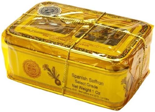 Frontier Bulk Saffron, Spanish, 1 oz. decorative tin - 2PC