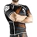 Hayabusa Metaru 47 Silver Short Sleeve BJJ Rash Guards (Black/Brown, S)