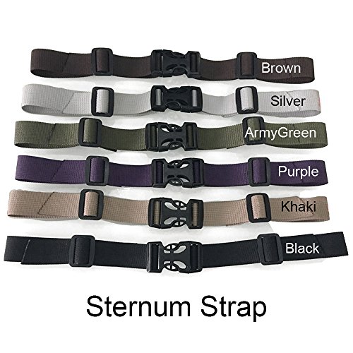 BRONZEMAN Sternum Strap Backpack Chest Harness Nylon Adjustable