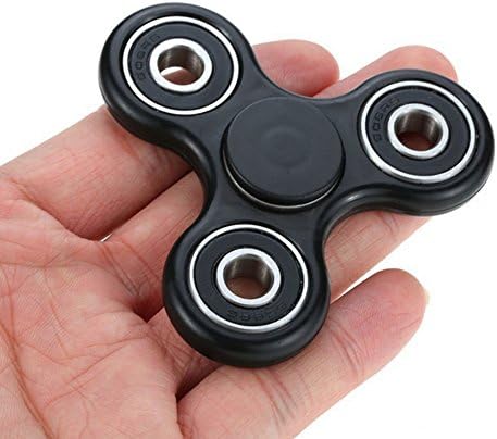 Fidget Spinner Anti-Stress Hand Toy Relieve Pressure and Improve Concentration for ADHD Children and Adult (Black)