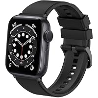 BOTOMALL Sport Band Compatible With Apple Watch Bands 45mm 44mm 42mm 41mm 40mm 38mm, Silicone Sport Replacement Strap…