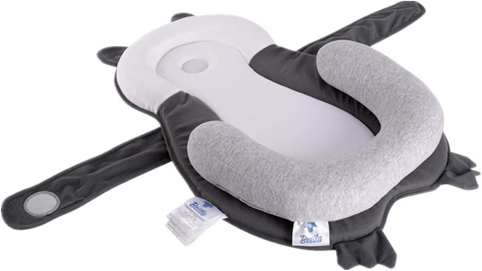 BESTLA Portable Baby Head Support Newborn Lounger Baby Bed Mattress Hook & Loop Design Removable Easy Cleaning Baby Bed: Home & Kitchen
