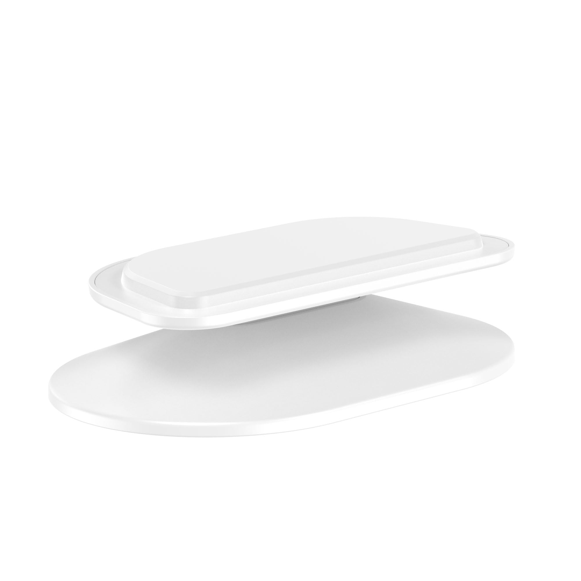 PlusAcc Stand for Show 8 (3rd gen) - Adjustable Holder compatible with Google XIAOAI Speaker & SHOW 8 (3rd generation), with tilt function and non-slip Table Stand (White)