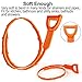 AUSAYE 5 Pack 25 Inch Sink Snake Drain Clog Remover Cleaner Drain Auger Hair Cather Shower Drain Cleaning Tool