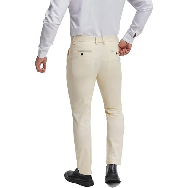 mens slim fit tan dress pants Mens Dress Pants Slim Fit UNHEMMED, Tan main image 0