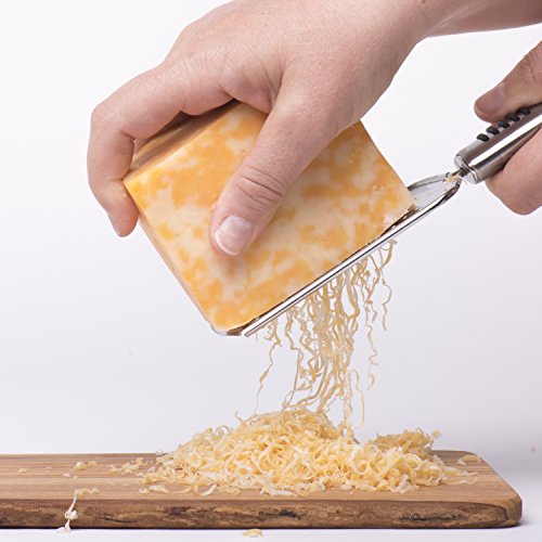 Set of 3 Professional Stainless Steel Zester-Graters for Cheese, Vegetables, Citrus & Chocolate, with Fabric Bag - Coarse, Fine & Mandolin/Slicer - Thumbnail 2