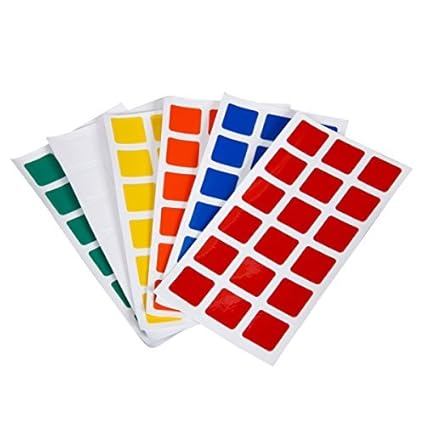 CTU BroHall 6pcs Durable Stickers Set for 3x3x3 Magic Cube for Playing Toy & Gift