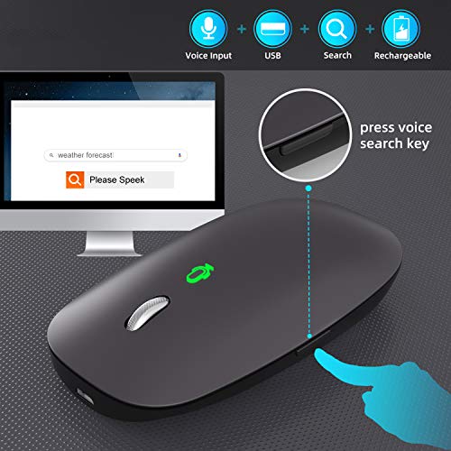 Voice Typing Wireless Mouse mac, Translation and Search, Rechargeable