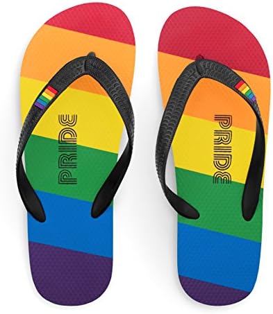 Pride Flip Flop Sandals, Thong Style LGBT Pride Rainbow Colored Flip Flops, Pride With Every Stride (13)