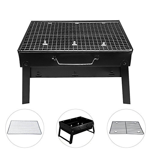Fancyoung Charcoal Barbecue Grill Portable Foldable Tabletop Charcoal Cheap BBQ Tools Accessories for Camping,Hiking,Picnic - Thumbnail 6