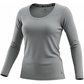 Spyder Women's Micro French Terry Long Sleeve Crew Neck Base Layer Thermal Top