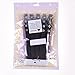 Kloud City Women Rivet Faux Leather 5 Metal Rings Elastic Corset Hollow Out Dress Wide Waist Belt Wrap Band Black
