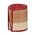 WEEKEND SALE - SouvNear Multipurpose Straw Floor Mat - Eco-Friendly Folding Extra Long and Wide - 3 x 6 Feet - Red-White-Green