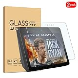 [2 Pack] KATIAN Compatible with Amazon Echo Show (2nd) Screen Protector, HD Clear Protector [Anti-Scratch] [No-Bubble], 9H Hardness Tempered Glass Screen Film for Amazon Echo Show (2nd&nbsp;Gen)&nbsp;10.1'