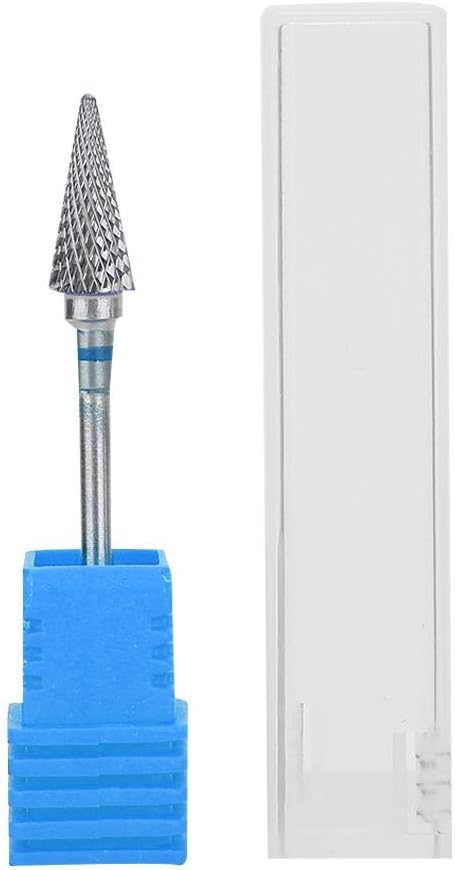 Nail Drill Bit, Tungsten Steel Nail Art Manicure Drill Bits Electric Pedicure Manicure Grinding Head Accessories(Blue) - Image 3