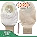 20 One Piece Drainable Ostomy Colostomy Ileostomy Pouch 60mm Cut Size Reusable Disposable (Bolsas de Colostomia) By Stoma Soft