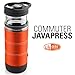 GSI Outdoors, Commuter JavaPress, French Press Coffee Mug, Superior Backcountry Cookware Since 1985, Orange