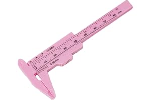Plastic Vernier Caliper, 0-80 mm Double Scale Caliper for Millimeter and Inch Measurements — Depth, Height & Diameter Measuri