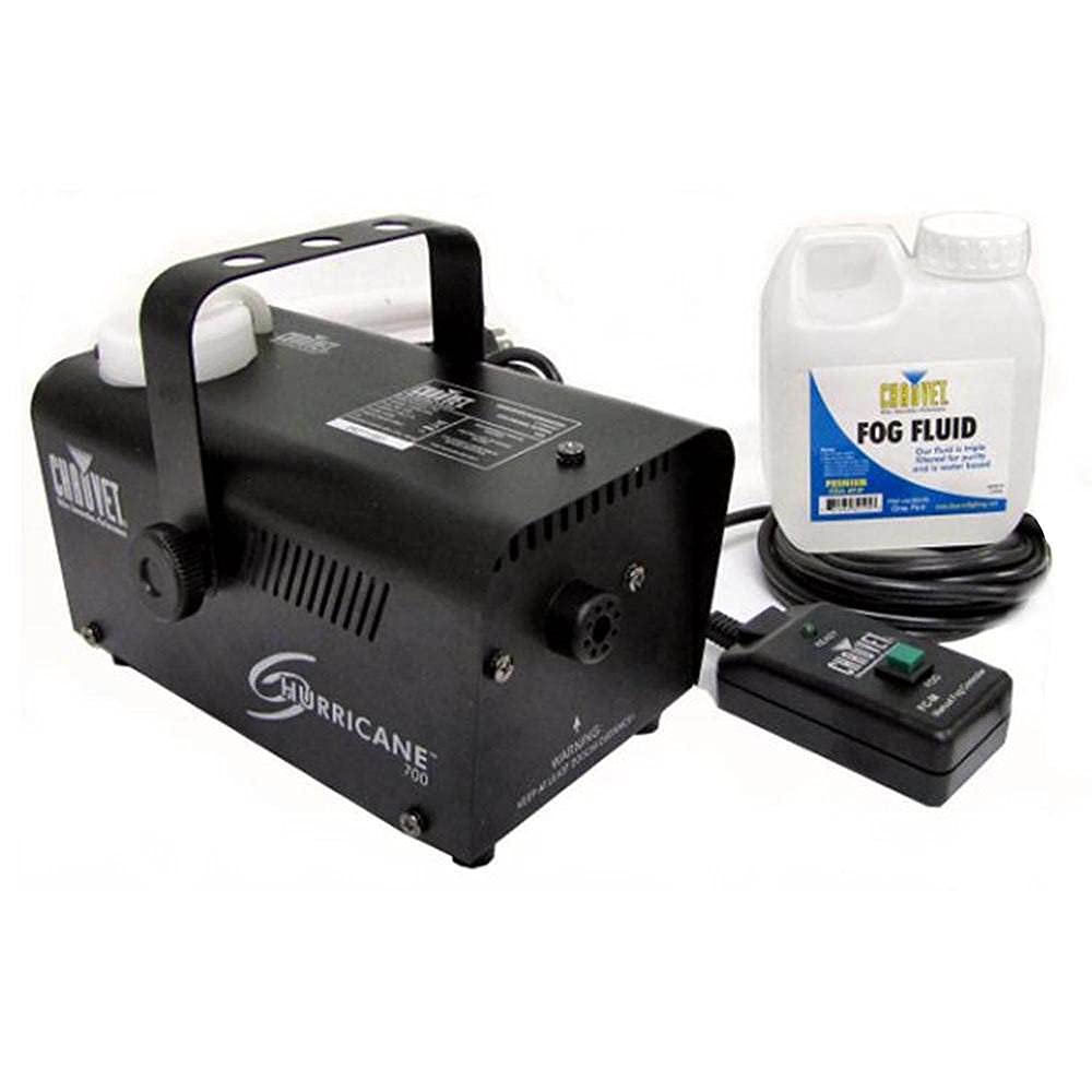 CHAUVET DJ Hurricane 700 Fog Machine w/Wired Remote and Fog Machine Fluid