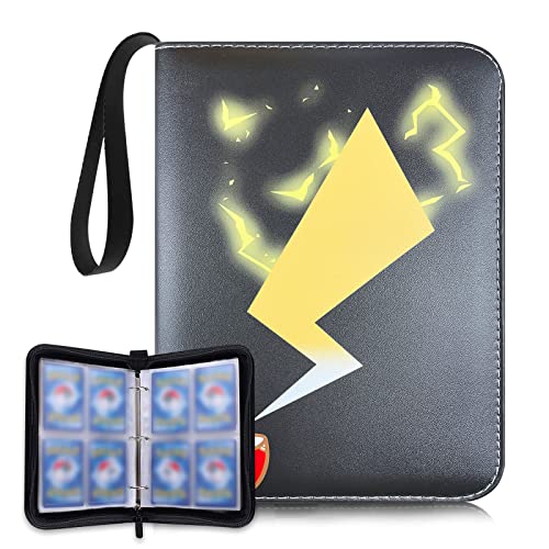 Trading Card Binder for Pokemon Cards, Card Collector Album with Sleeves,  Fits Up to 400 Game Cards, Zipper Carrying Card Organizer Book for Boys,  Girls in Dubai - UAE | Whizz