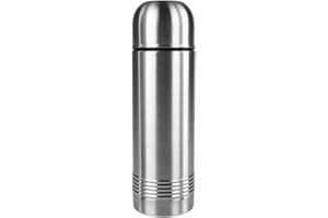 Emsa Isolierflasche, Edelstahl, 1,0 L Vacuum Flask Senator 33.8oz. from Stainless Steel, 1000 ml, Silver