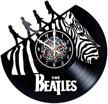 The Beatles Musical Band Design Wall Clock Made From Used Vinyl Record - Get unique living room wall decor - Gift ideas for men and women – Unique Music Fan Art