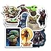 Baby Yoda Stickers (10 Pieces), Includes The Mandalorian Sticker with Yoda Baby, Lots of Choices for Your Baby Yoda Laptop or car Decal, Large Baby Yoda Decal Vinyl Sticker Pack