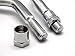DLLL Motorcycle Chrome Rearview Side Mirrors 10mm Adapter Mount for Honda Shadow Cruiser Harley Davidsons Suzuki Honda Kawasaki Yamaha