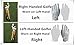 FINGER TEN Junior Kids Dura Feel White Blue Red Yellow Golf Gloves Extra Value 2 Pack (Large Red, Left)