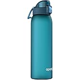 Opard 32oz Plastic Water Bottle Dishwasher Safe, Leakproof Flip-Top Lid, BPA Free Tritan, Wide Mouth Reusable Sports Water Bottle for Gym Hiking Commuting Outdoor Travel and School