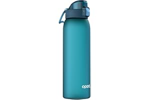 Opard Zip 1000ml Plastic Water Bottle Dishwasher Safe, Leakproof Flip-Top Lid, BPA Free Tritan, Wide Mouth Reusable Sports Wa