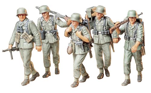 German Machine Gun Crew On Maneuve Model Kit