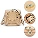 Yoome Elegant Rivets Punk Circular Ring Handle Handbags Messenger Crossbody Bags For Girls - Beige (with Yoome Logo)
