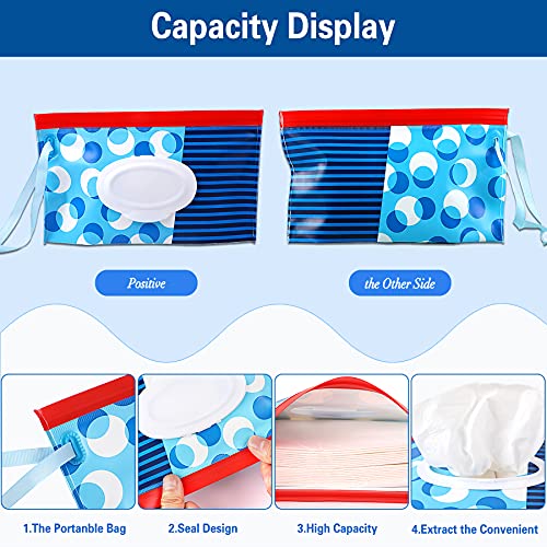 2 Pack Baby Wipes Dispenser,Portable Wipe Holder Container,Reusable Wet