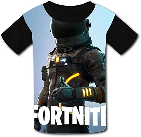 BTRJOI Unisex Kids Fortnite 3D Printed Youth T Shirt Tee M