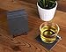 Juvale 8-Piece Square Black Slate Coasters Set for Coffee Table - 4 x 4 in Black Stoneware - Smooth Edge & Absorbent Surface with Holder for Kitchen Table & Laser Engraving