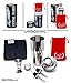 Cocktail Shaker Set - Professional Bartender Kit in a Luxury Bag, Martini Bar Mixed Build-in Strainer Jigger 2 Pourers and eBook with over 50 recipes - Barware Tools by SILVERgrade.