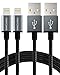 FosPower [2 Pack - 6FT] Apple Certified 8-pin Lightning to USB Cable [Full Speed Charging] Durable Built for iPhone XR, XS, XS MAX, X (Ten/10), iPad Pro Air 2 mini 3, iPod Touch (Gray)