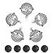 Sromay 5Pcs Antique Silver Diffuser Locket Aromatherapy Essential Oil Tree of Life Cage Locket Pendant with Lava Beads