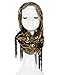 kayamiya Women's 1920s Scarf Sequin Deco Wedding Wrap Evening Shawl With Fringe