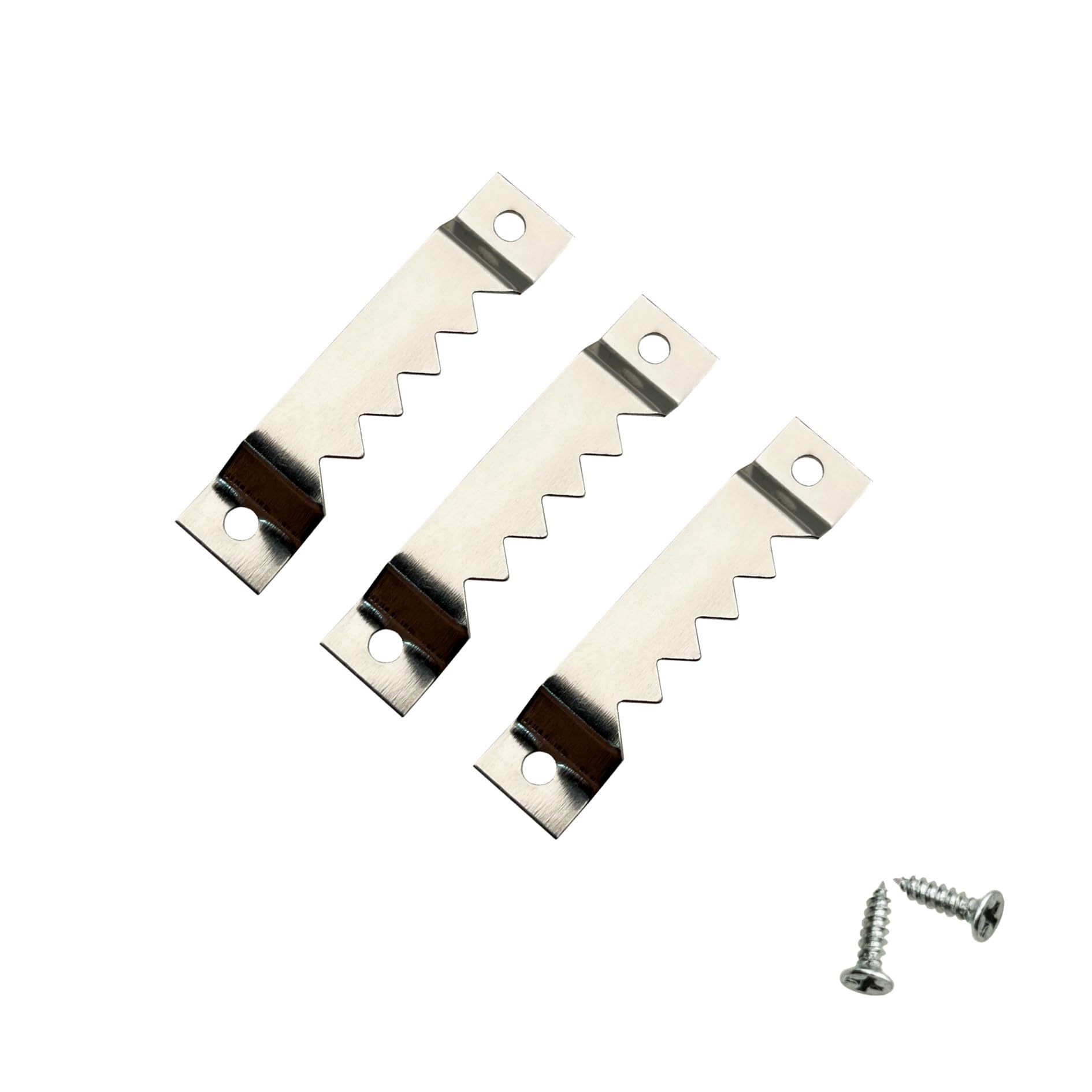 50 Pack Large Sawtooth Picture Hangers Metal Photo Frame Hangers Heavy-Duty Picture Hook Hangers with Screws for Home Decoration Hanging Wall Clock Decorative Paintings Artwork - Silver — image 1