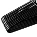 Ohuhu Set of 24 Heavy Duty Slacks/Trousers Hangers Pants Hanger Open Ended Pants Easy Slide Organizers, Chrome and Black Friction