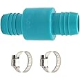1 1/8 inch Check Valve, Marine Boat Bilge Pump Hose in-line one way, Non Return